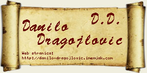 Danilo Dragojlović vizit kartica